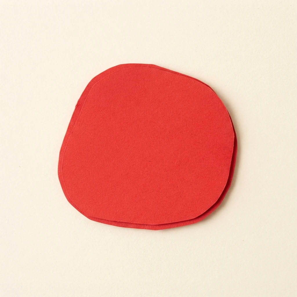 Carte illustrée : le rouge, rout